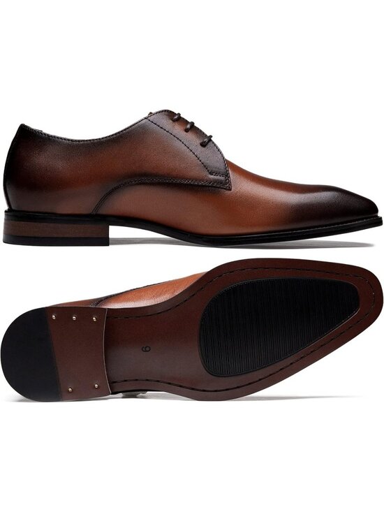Men\'s Yellow Brown 1 Dress Shoes Leather Wingtip Formal Business Oxford Shoes main image 3